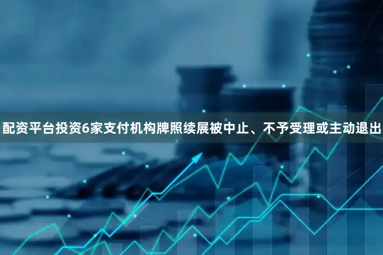 配资平台投资6家支付机构牌照续展被中止、不予受理或主动退出